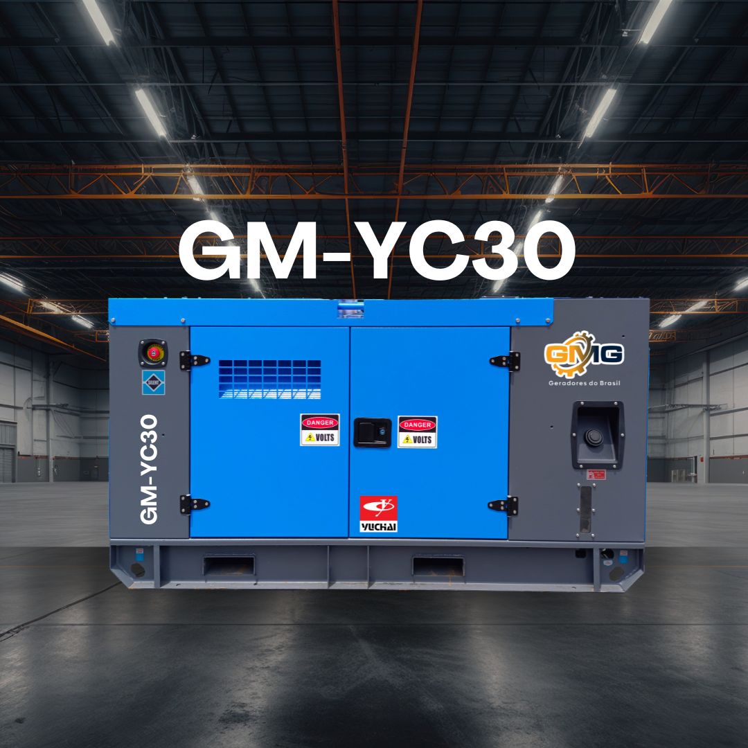 Grupo Gerador 30KVA, Motor YUCHAI, Modelo GM-YC30