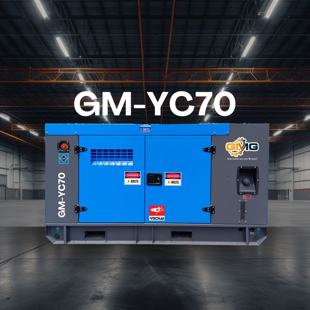 Grupo Gerador 70KVA, Motor YUCHAI, modelo GM-YC70