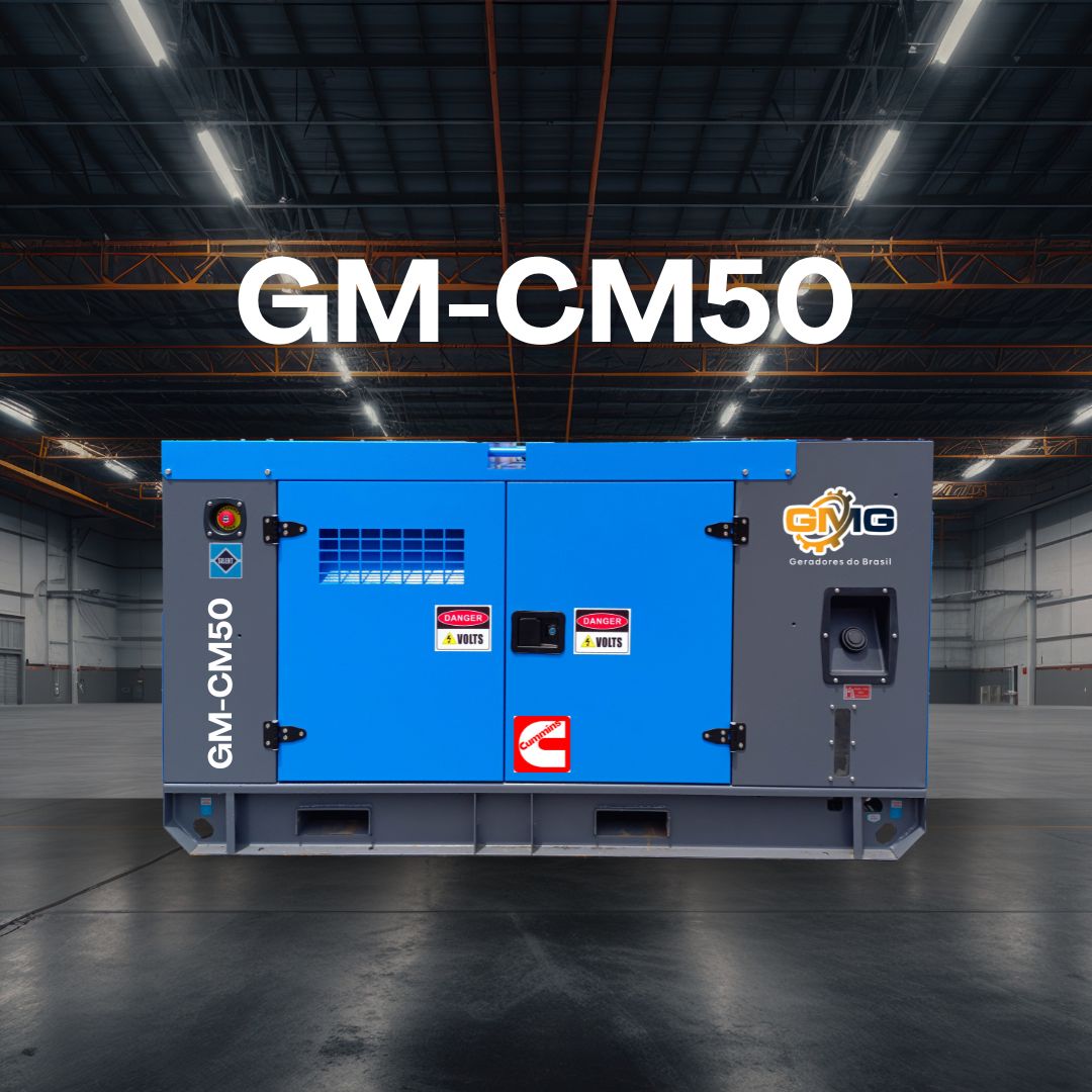 Grupo Gerador 50KVA, Motor CUMMINS, Modelo GM-CM50