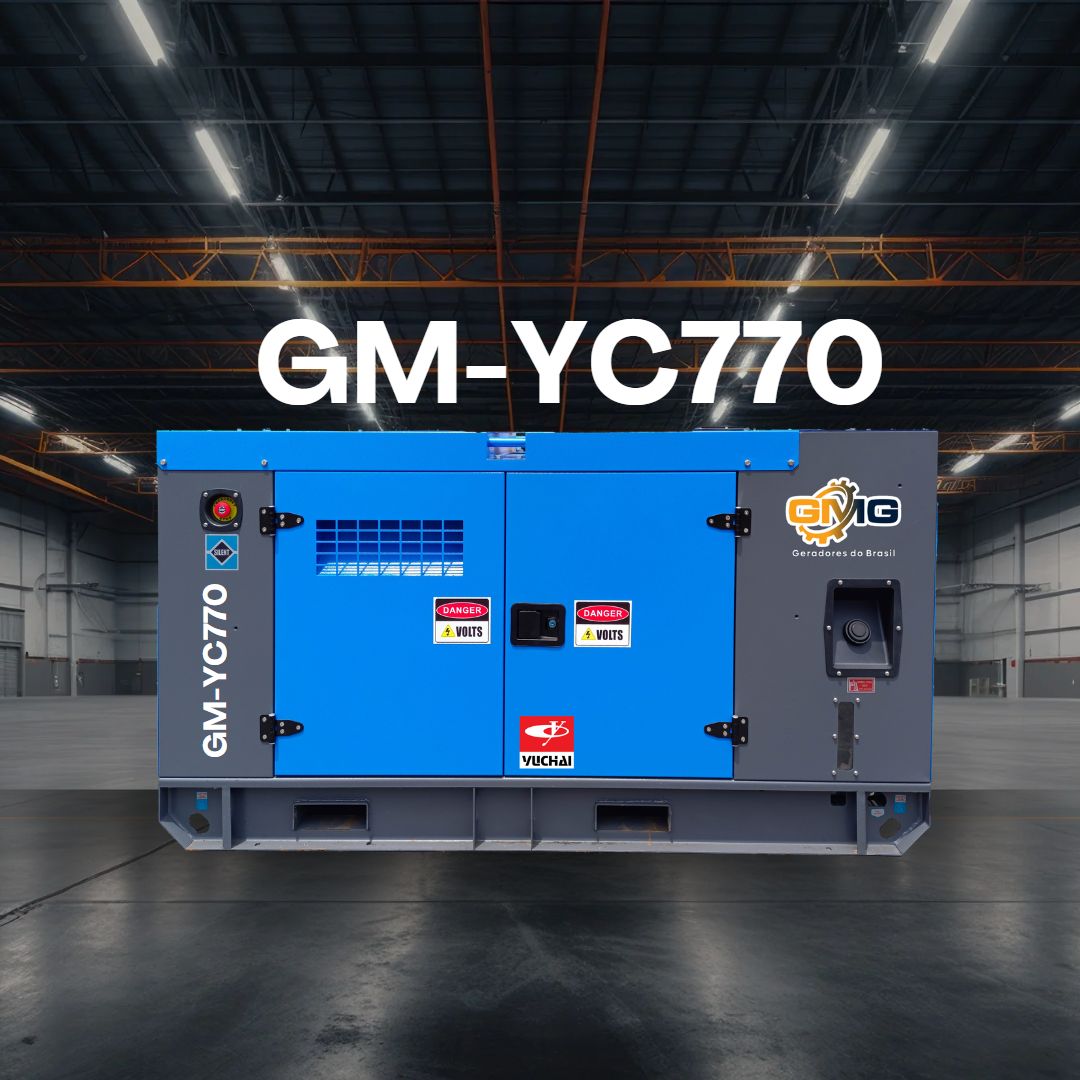 Grupo Gerador 770KVA, Motor YUCHAI, Modelo GM-YC770