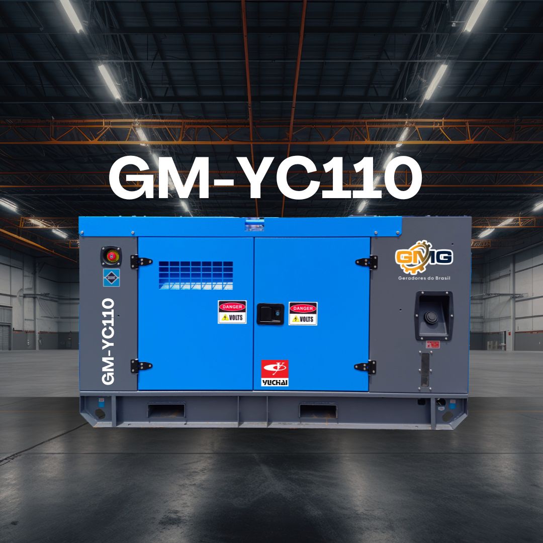 Grupo Gerador 110KVA, Motor YUCHAI, Modelo GM-YC110