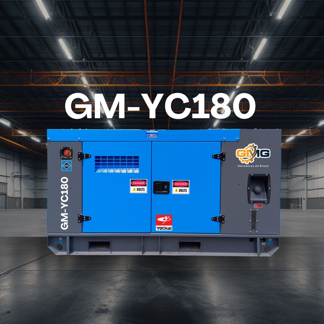 Grupo Gerador 180KVA, Motor YUCHAI, Modelo GM-YC180