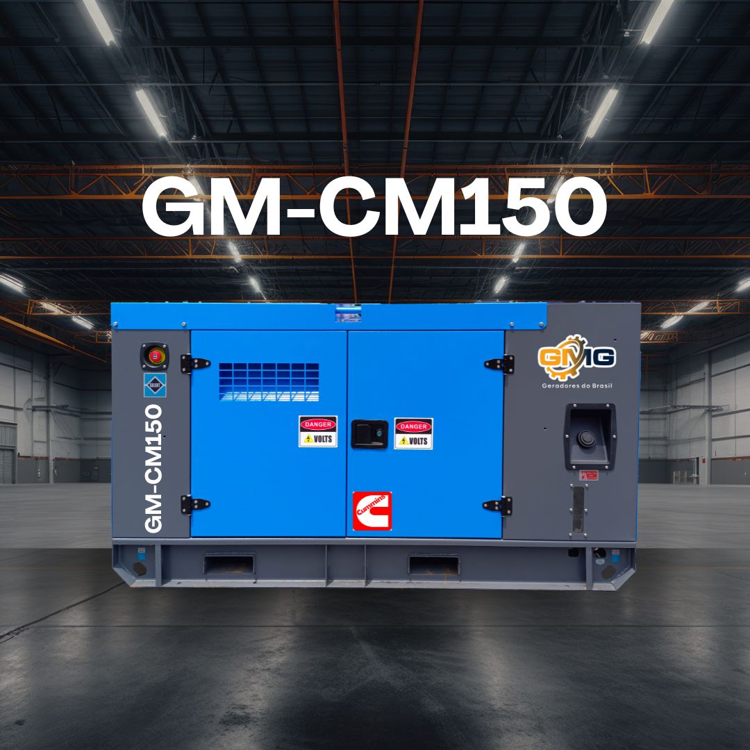 Grupo Gerador 150KVA, Motor CUMMINS, Modelo GM-CM150